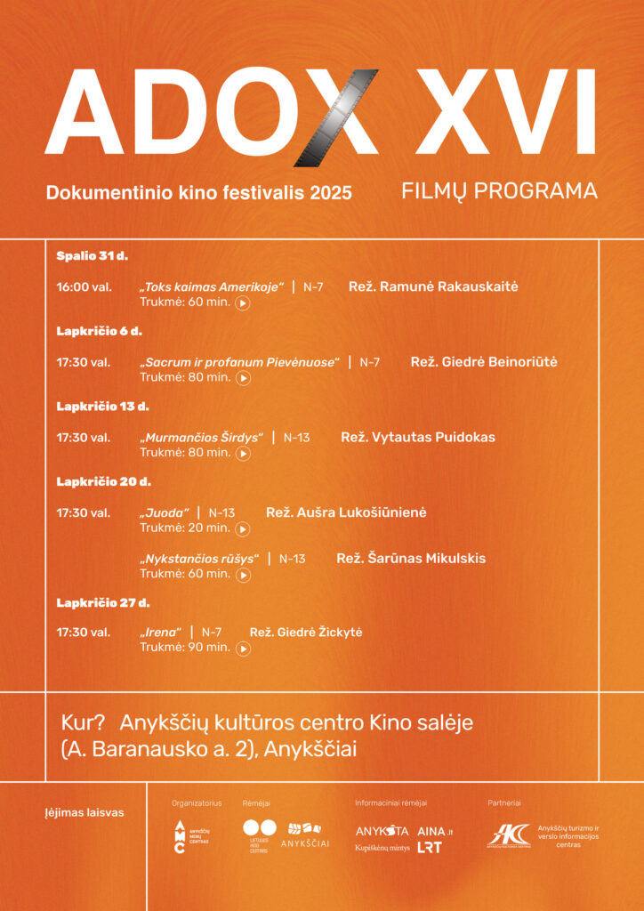 XVI-asis dokumentinių filmų festivalis „ADOX