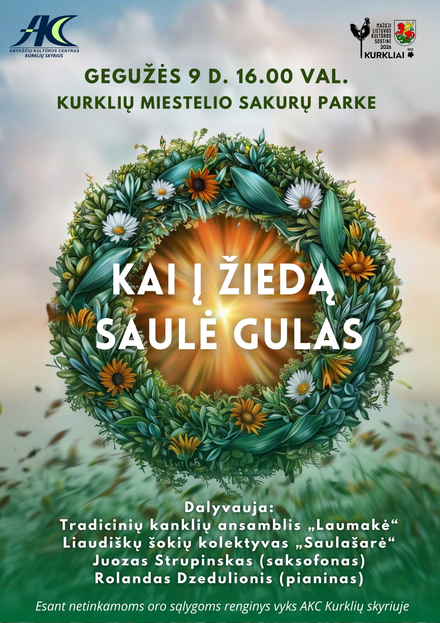 ,,Kai į žiedą saulė gulas“